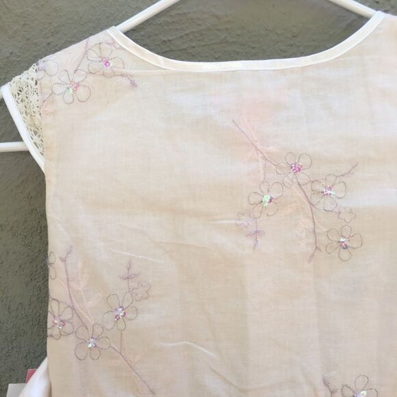 Beige Floral dress/ formal dress - Picture 5 of 8